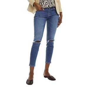 CURRENT/ELLIOTT
THE Stiletto cropped distressed mid-rise skinny jeans size 26